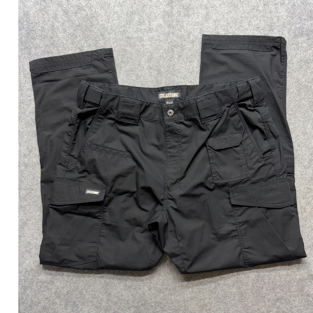 Blackhawk Mens Tactical Cargo Pants Black 38x32 Utility Work Trousers